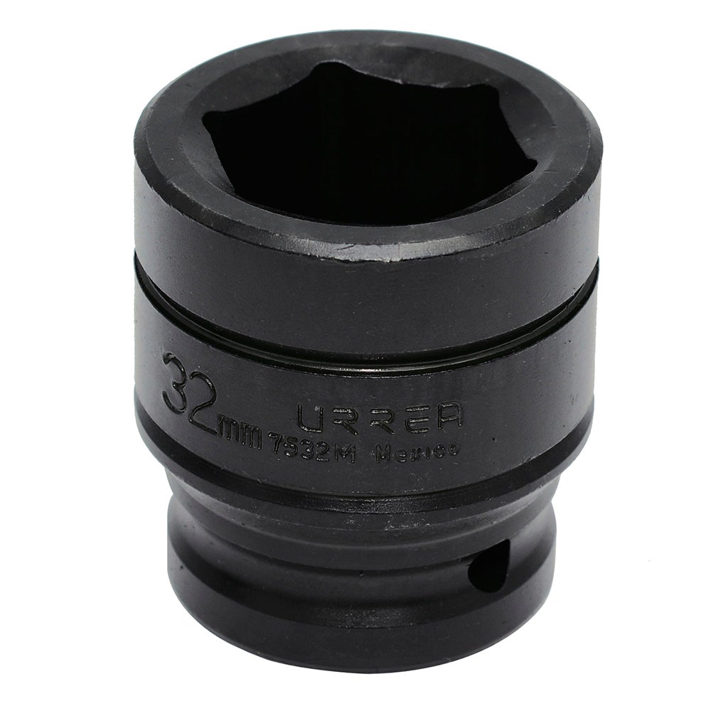 DADO DE IMPACTO MÉTRICO CUADRO DE 3/4", 6 PUNTAS, 32 MM URREA