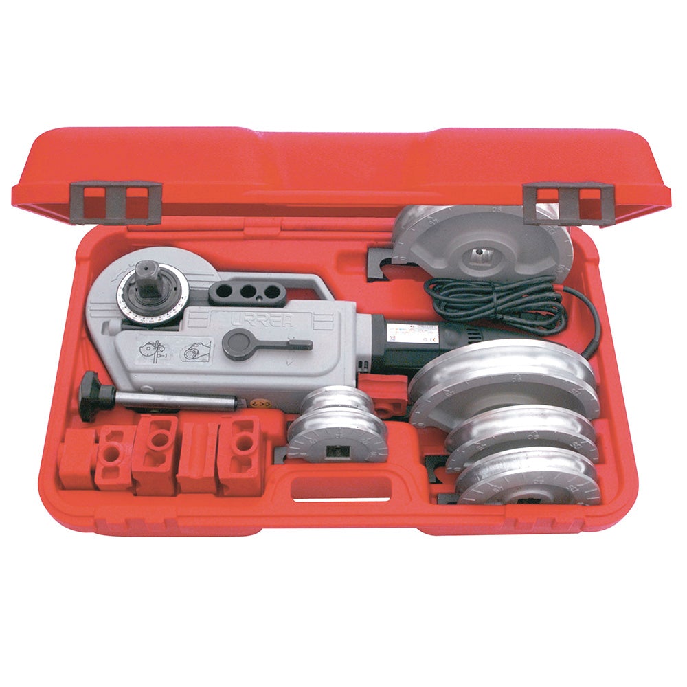 JUEGO DE DOBLADORA ELÉCTRICA PARA TUBOS, 14 PIEZAS URREA