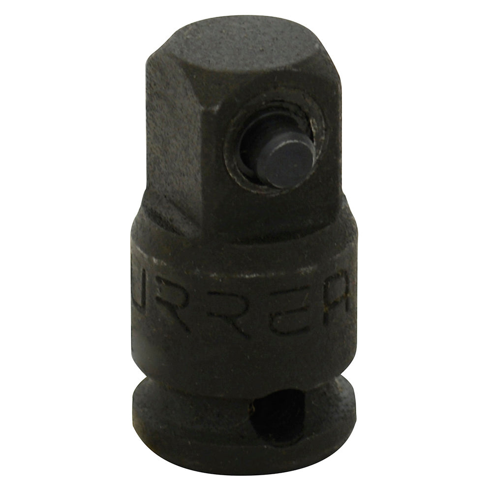 ADAPTADOR CON PERNO PARA DADO DE IMPACTO CUADRO DE 1/4" HEMBRA A 3/8" MACHO URREA