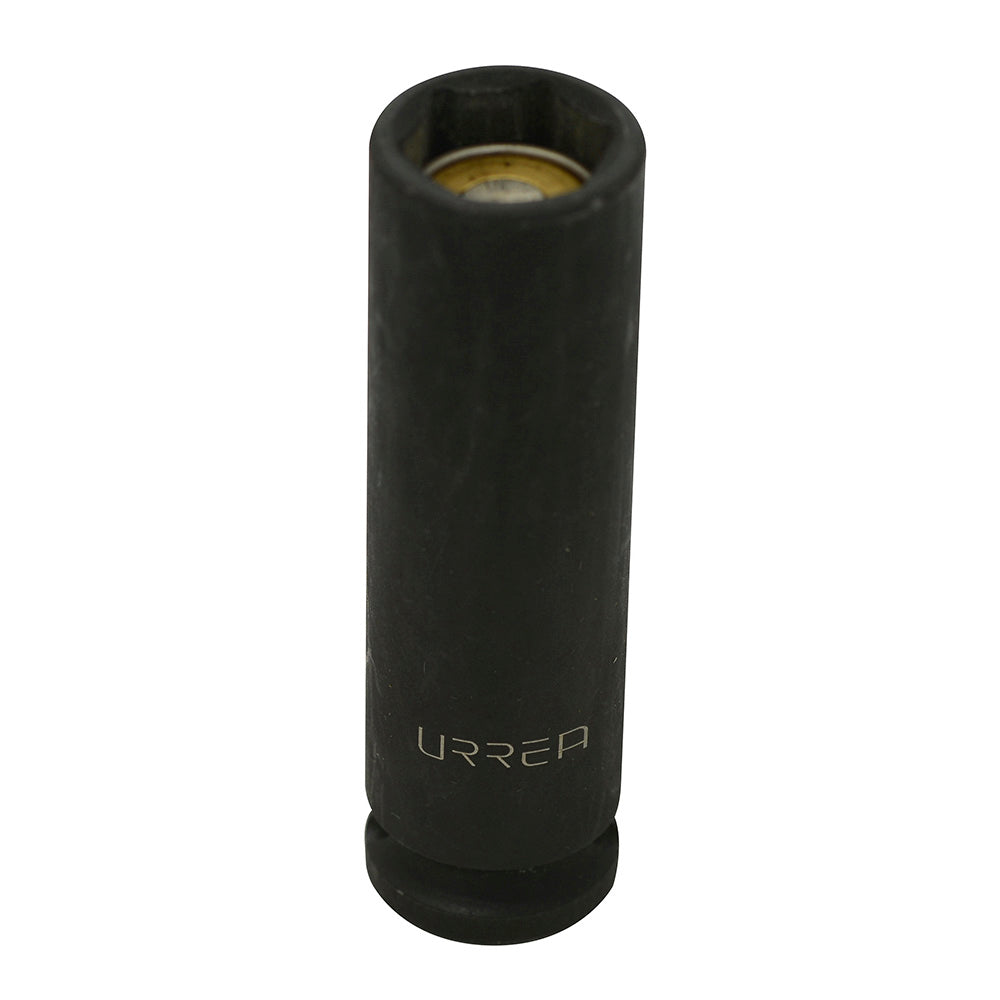 DADO DE IMPACTO LARGO CON IMÁN EN PULGADAS CUADRO DE 3/8", 6 PUNTAS, 1/2" URREA