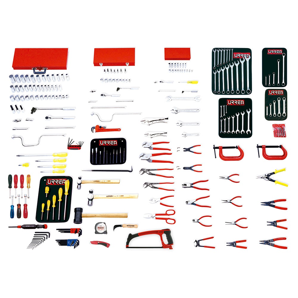 JUEGO INTERMEDIO INDUSTRIAL EN PULGADAS 215 PIEZAS, SIN GABINETE URREA