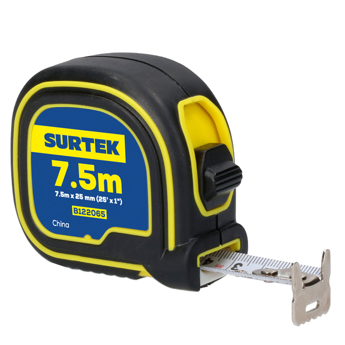 FLEXÓMETRO CON CARCASA SOFT GRIP 7.5 M X 1" SURTEK