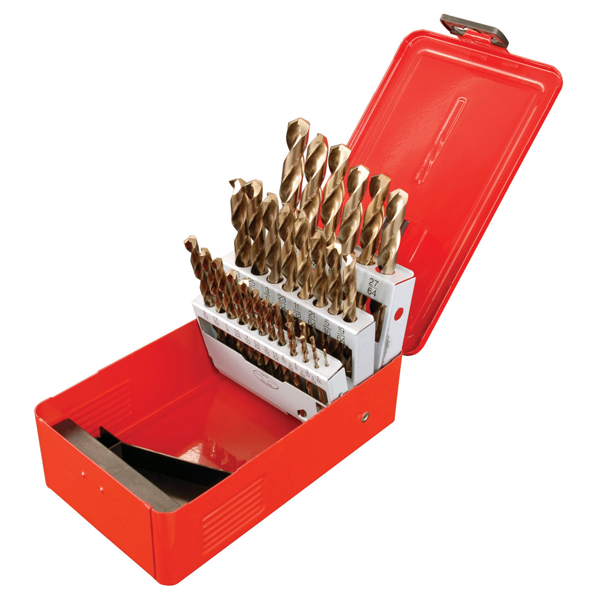 JUEGO DE 29 BROCAS CON COBALTO DE ACERO DE ALTA VELOCIDAD ZANCO RECTO URREA