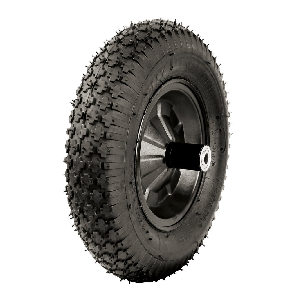 LLANTA NEUMÁTICA 2 CAPAS DE 14" CON RIN PARA CARRETILLA FOY