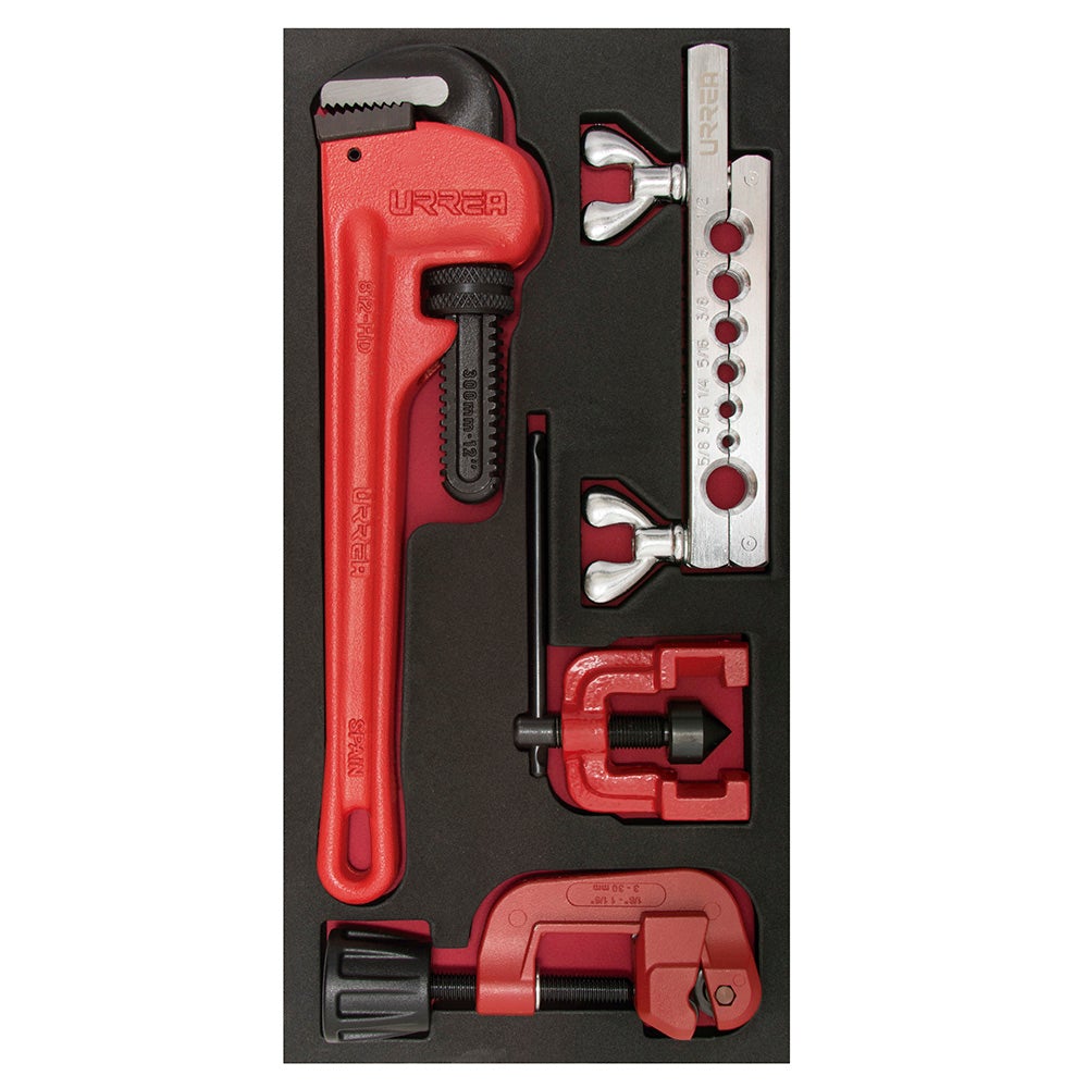 JUEGO DE HERRAMIENTA PARA MANEJO DE TUBO, 3 PIEZAS URREA