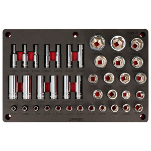 JUEGO DE 39 DADOS MÉTRICOS 1/2" URREA