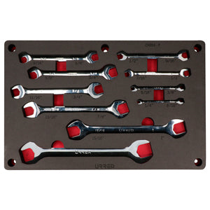 JUEGO DE 10 LLAVES ESPAÑOLA EN PULGADAS URREA