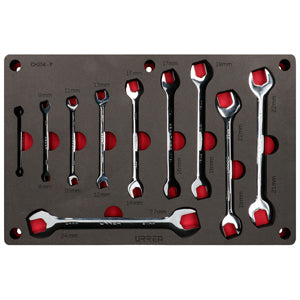 JUEGO DE 10 LLAVES ESPAÑOLA MÉTRICAS URREA