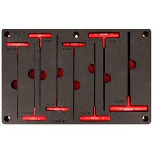 JUEGO DE 8 LLAVES HEXAGONALES T EN PULGADAS URREA