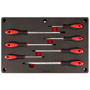 JUEGO DE 7 DESTORNILLADORES DE IMPACTO COMBINADO URREA