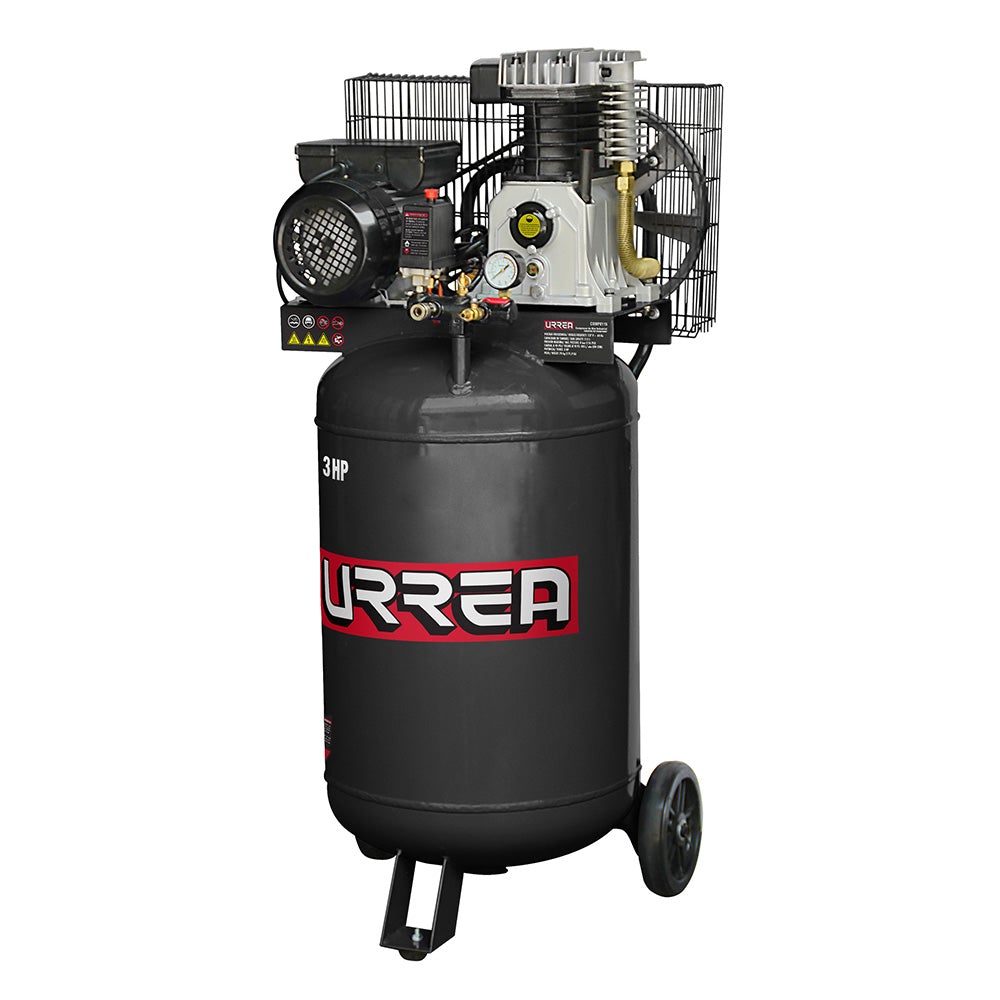 COMPRESOR DE AIRE ELÉCTRICO LUBRICADO VERTICAL 115 LT 3 HP 127 V URREA