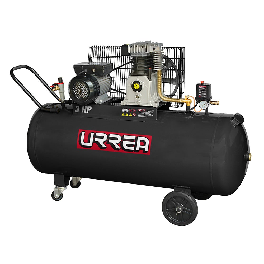 COMPRESOR DE AIRE ELÉCTRICO LUBRICADO 200 LT 3 HP 127 V URREA