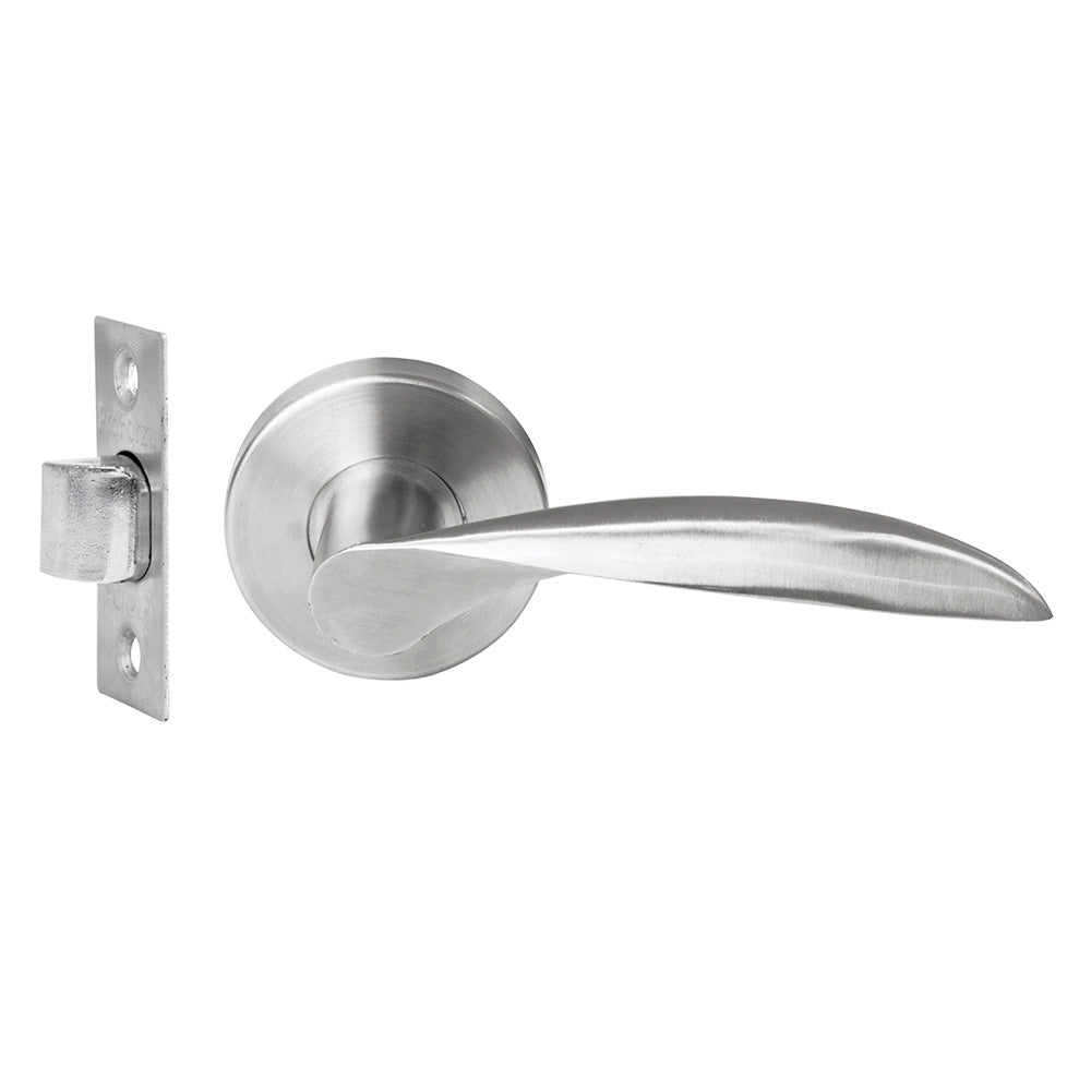 MANIJA TUBULAR MESSINA FUNCIÓN DE PASO, ACERO INOXIDABLE, EN CAJA PROFORZA