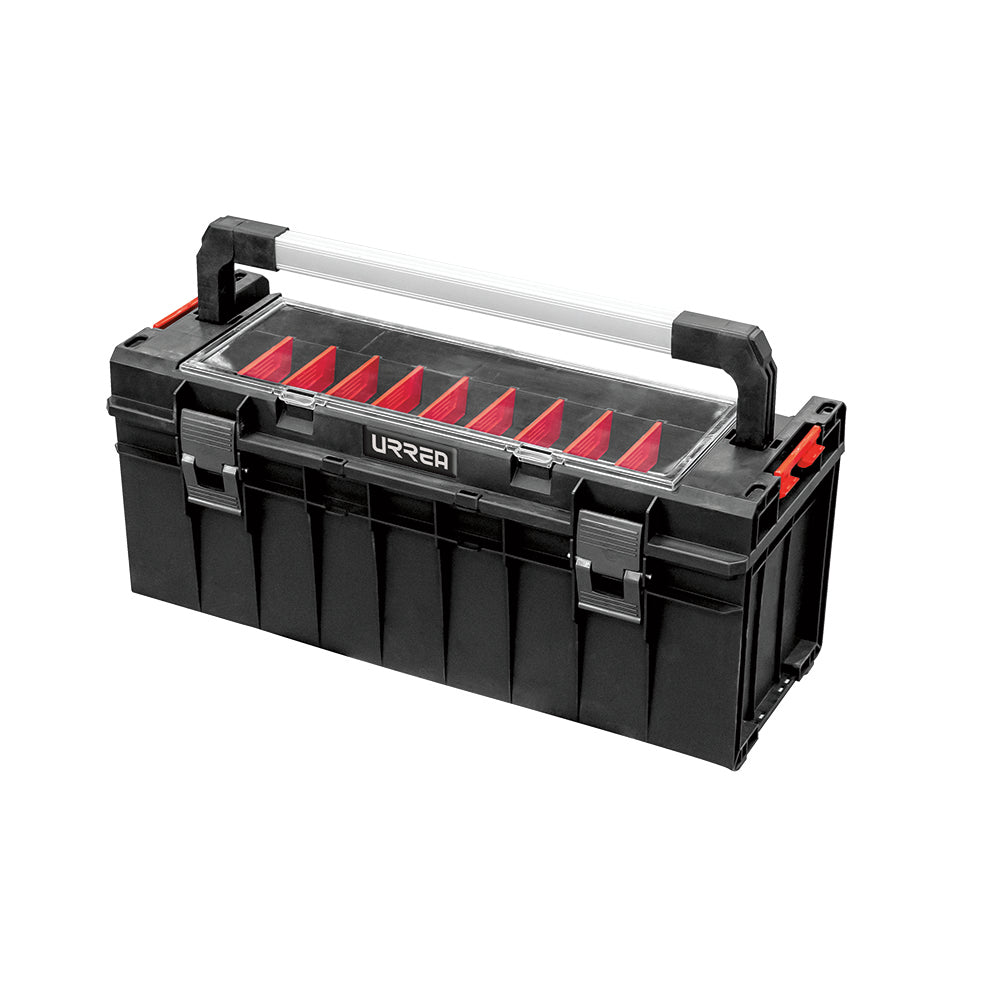 CAJA PORTAHERRAMIENTAS PLÁSTICA MODULAR CON ORGANIZADOR 25" X 10" X 10" URREA