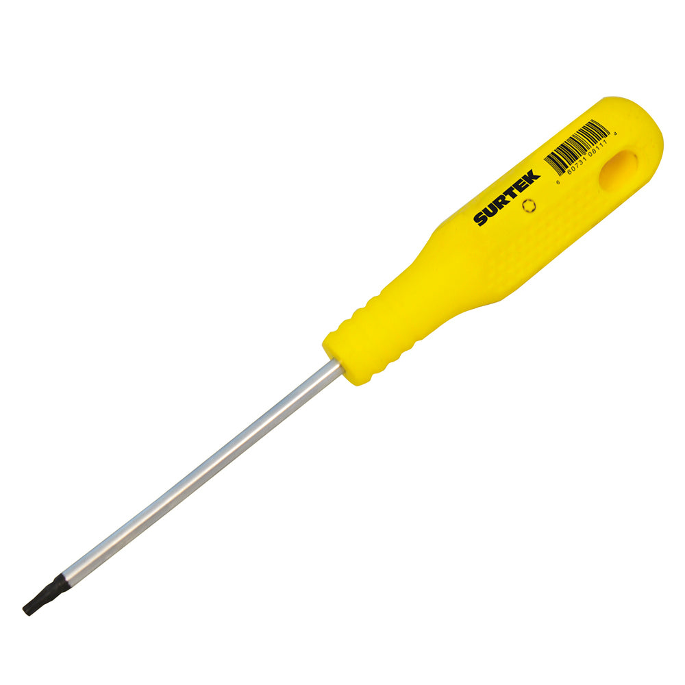 DESTORNILLADOR CON MANGO AMARILLO, PUNTA TORX  T25 X 4" SURTEK