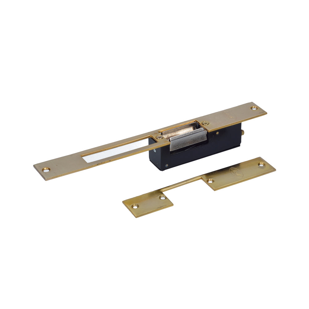 CONTRA ELÉCTRICA CON BOBINA, LATÓN BRILLANTE, EN CAJA LOCK