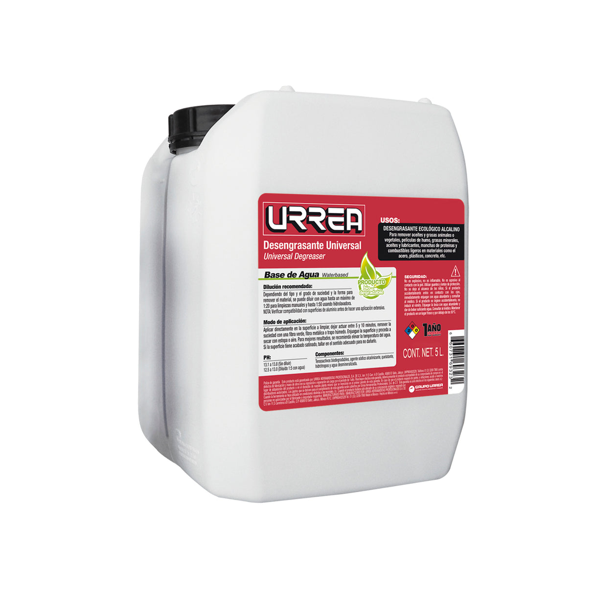 DESENGRASANTE BASE AGUA 5 LT URREA