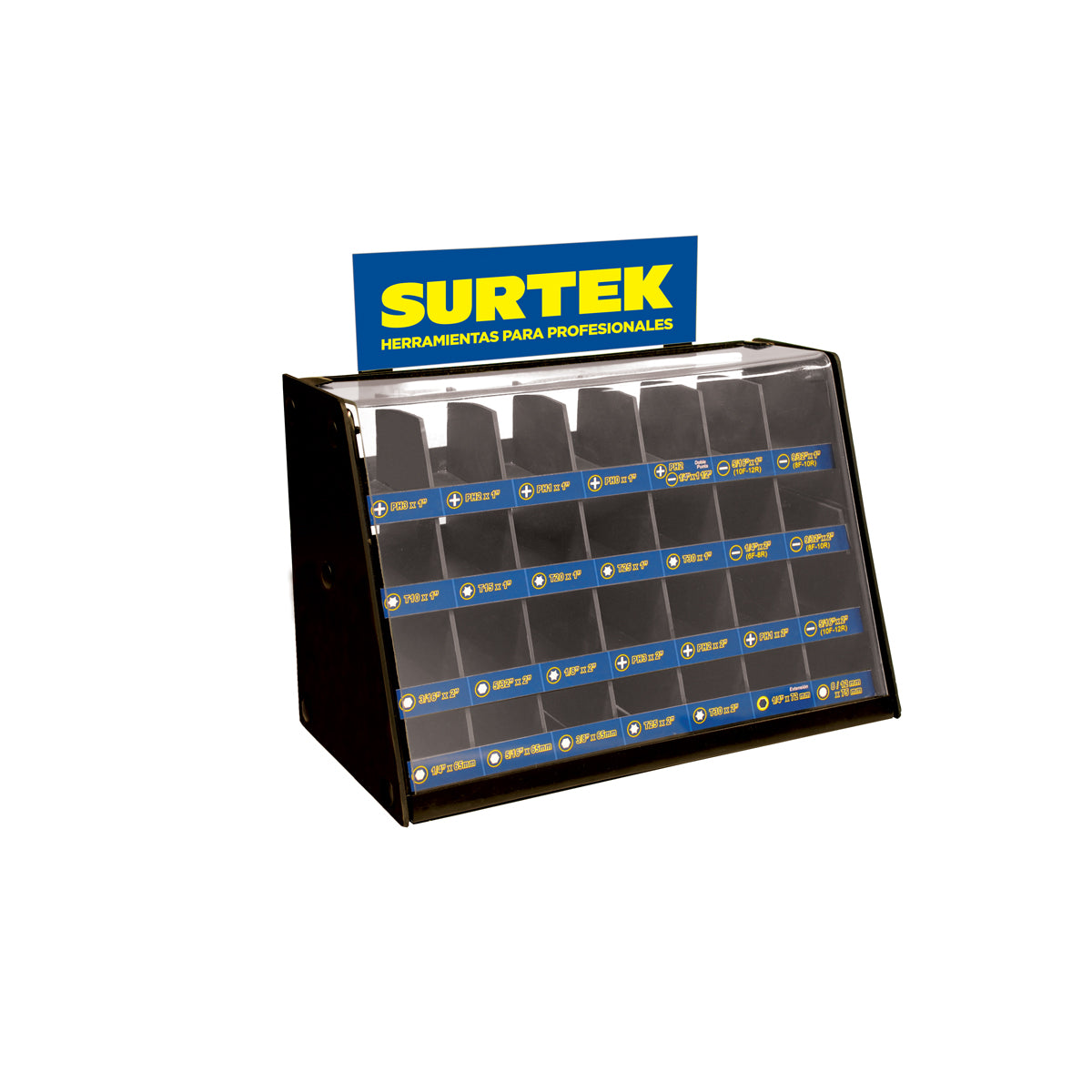 EXHIBIDOR PARA PUNTAS SURTEK