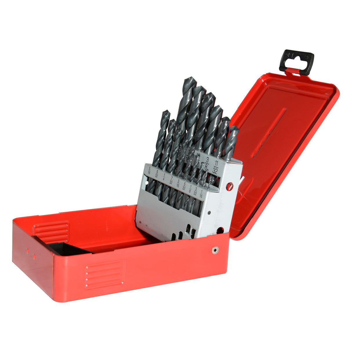 JUEGO DE 15 BROCAS NEGRAS DE ACERO DE ALTA VELOCIDAD ZANCO RECTO URREA