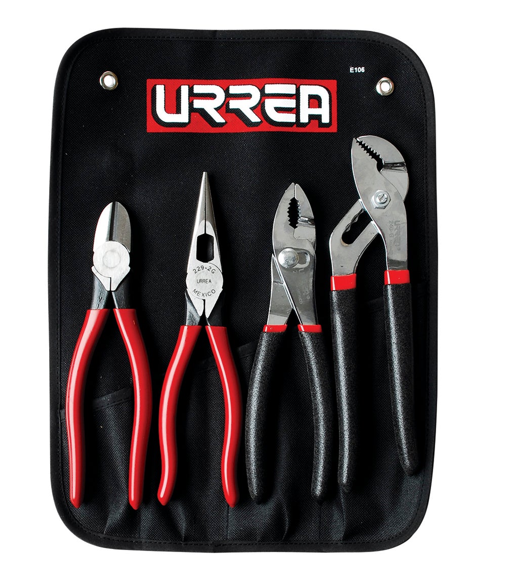 JUEGO DE 4 PINZAS COMBINADO URREA