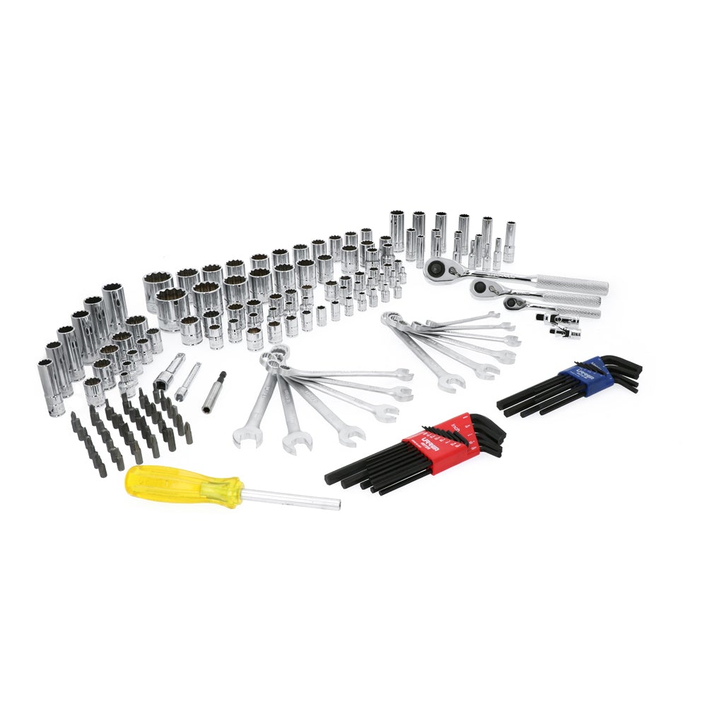 JUEGO DE DADOS Y ACCESORIOS COMBINADOS EN MALETÍN PLÁSTICO, 170 PIEZAS URREA