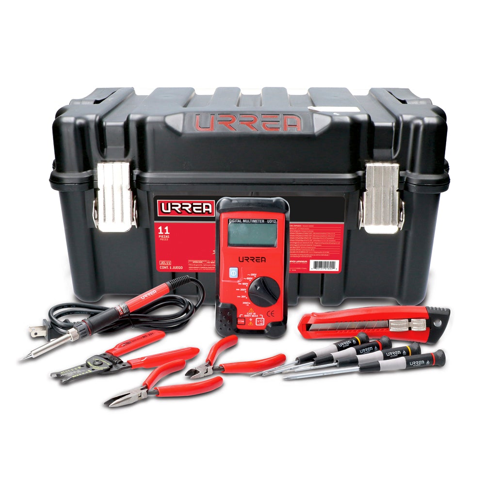 JUEGO DE HERRAMIENTA PARA ELECTRÓNICO, 11 PIEZAS URREA