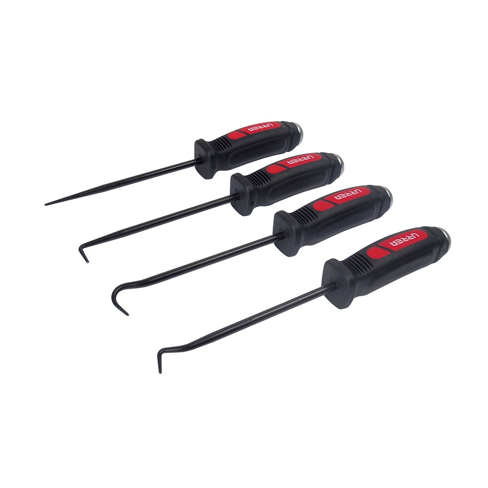 JUEGO DE GANCHOS Y PUNTAS 10", 4 PIEZAS URREA