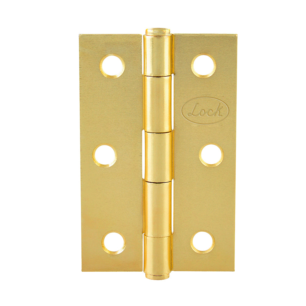 BISAGRA ALARGADA LATÓN BRILLANTE 1.5" X 1.46" LOCK