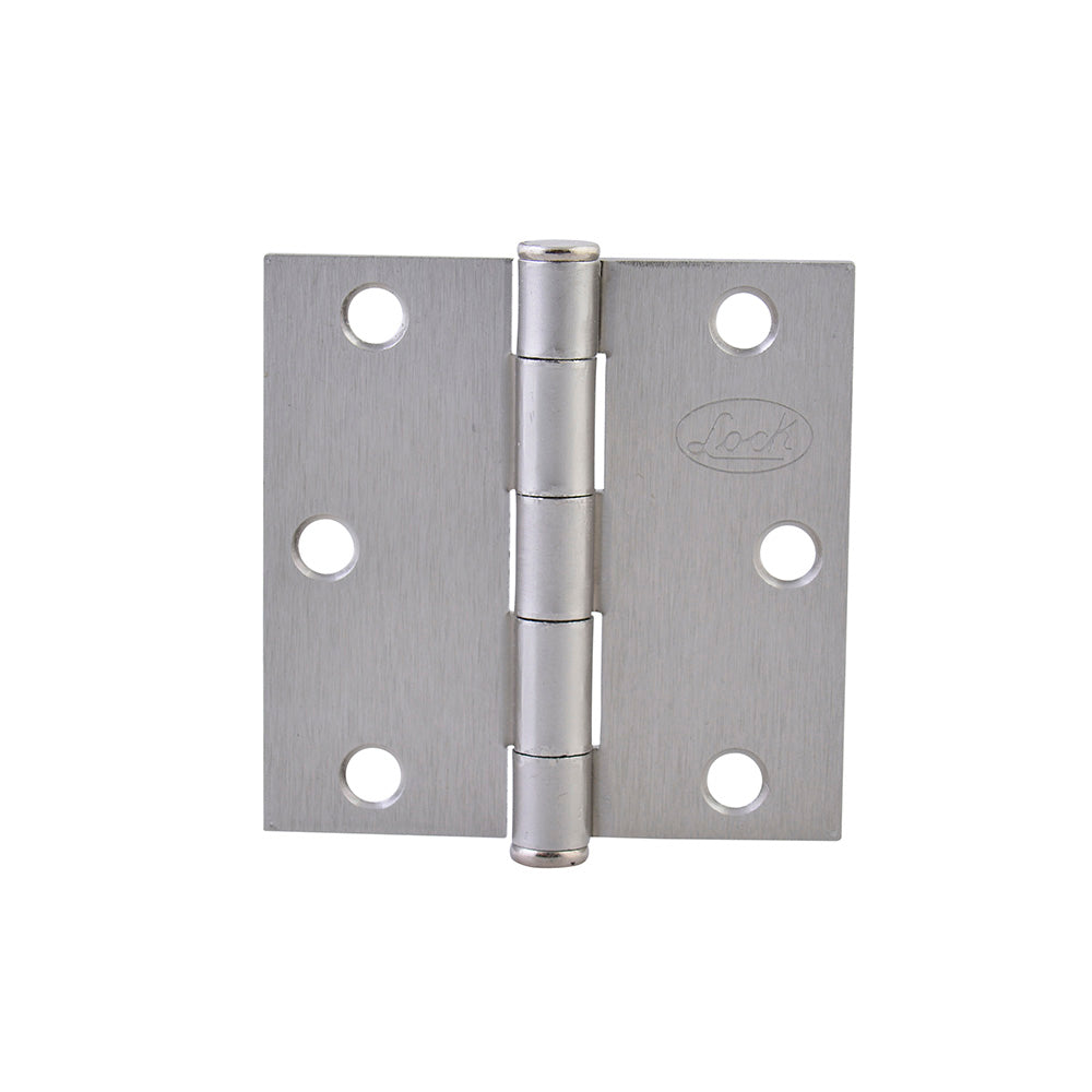 BISAGRA CUADRADA NÍQUEL SATINADO 3" X 3" LOCK