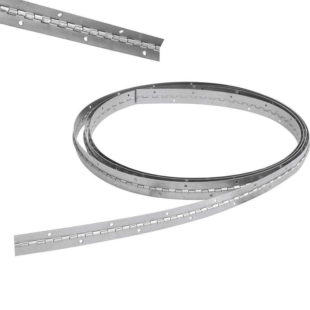 BISAGRA PIANO BARRENADAS 1" X 3.5 M, NATURAL, EN CAJA LOCK