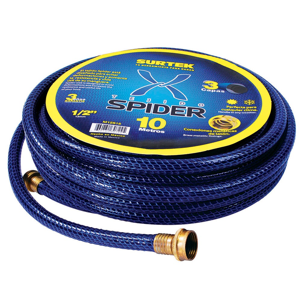 MANGUERA PARA JARDÍN TEJIDO SPIDER 3/4", 25 M SURTEK