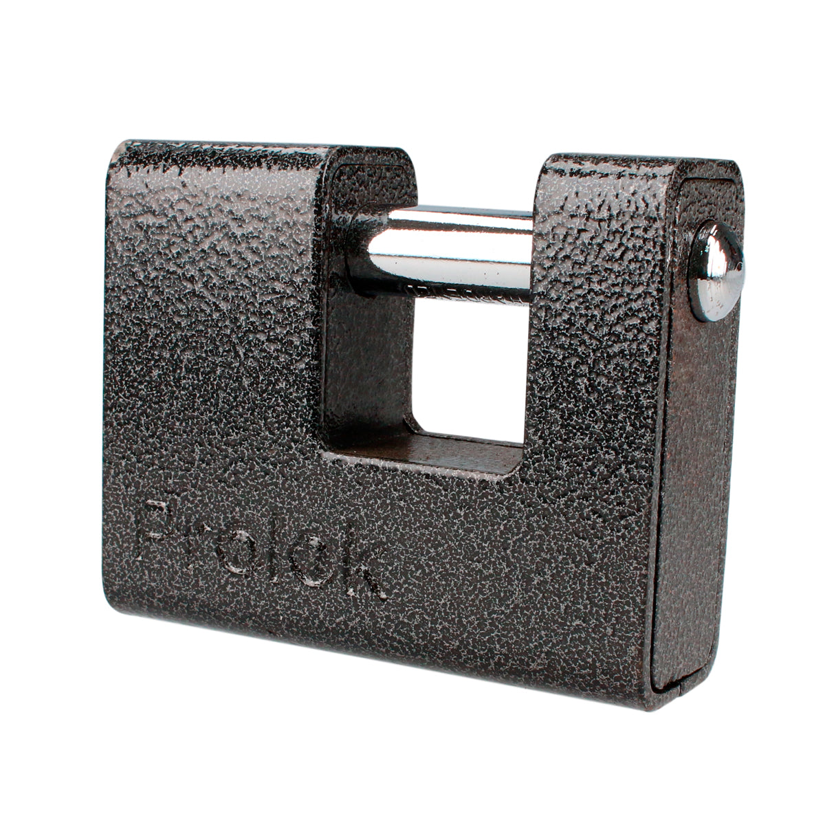 CANDADO DE HIERRO PARA CORTINA 80 MM, NEGRO, LLAVE ESTÁNDAR PROLOK