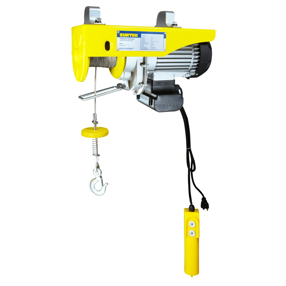 POLIPASTO ELÉCTRICO 0.4 TON, CABLE 12 M SURTEK