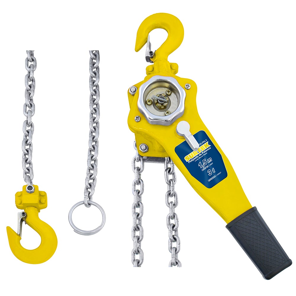 POLIPASTO MANUAL DE PALANCA  3 TON, 1.5 M SURTEK