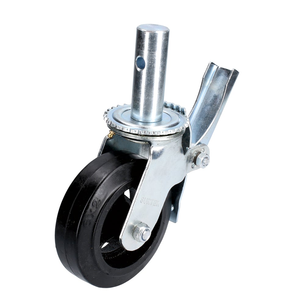 RODAJA DE HULE PARA ANDAMIO CON FRENO 6" SURTEK