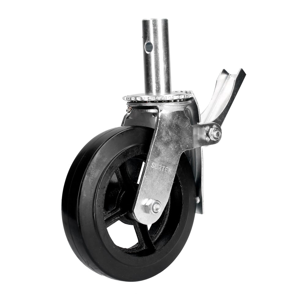 RODAJA DE HULE PARA ANDAMIO CON FRENO 8" SURTEK