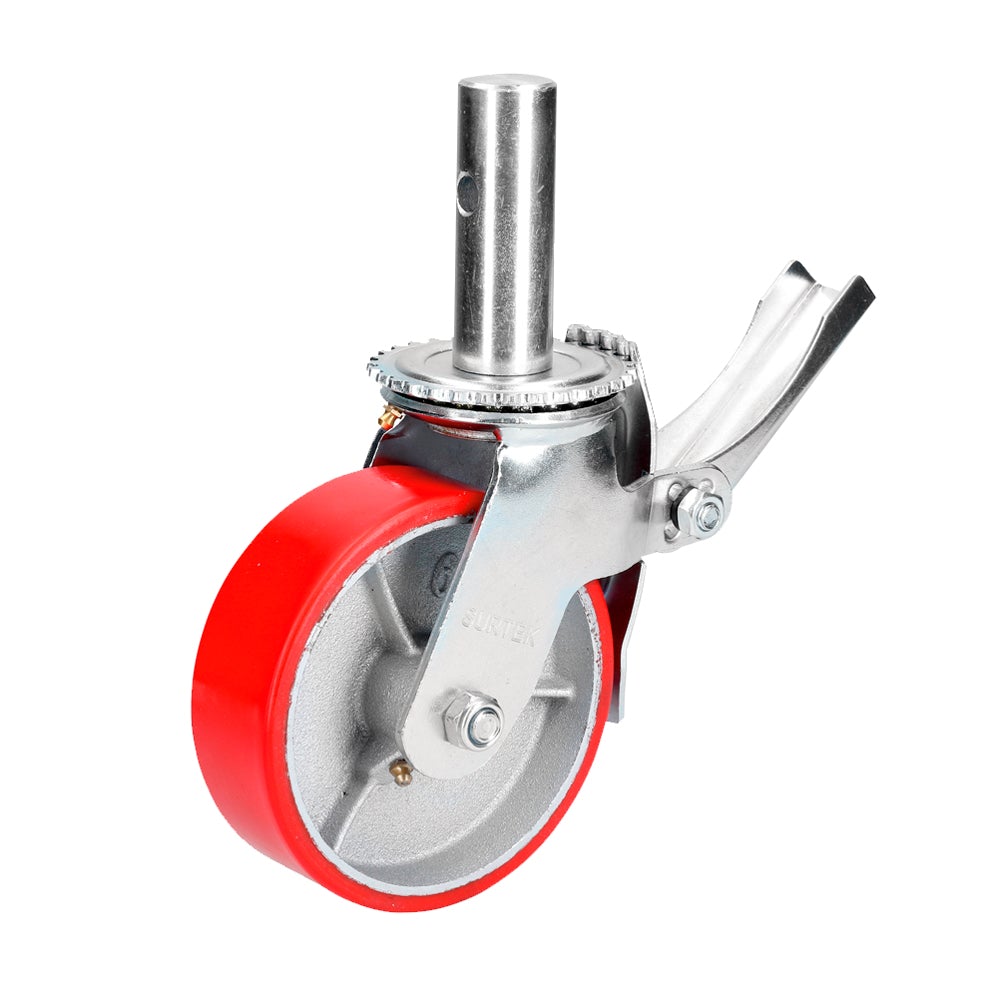 RODAJA DE POLIURETANO PARA ANDAMIO CON FRENO 6" SURTEK