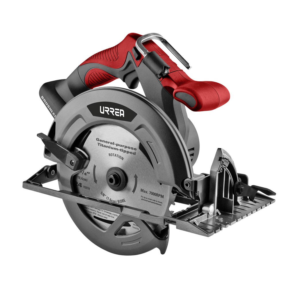 SIERRA CIRCULAR 7-1/4" A BATERÍA LI-ION 20 V URREA
