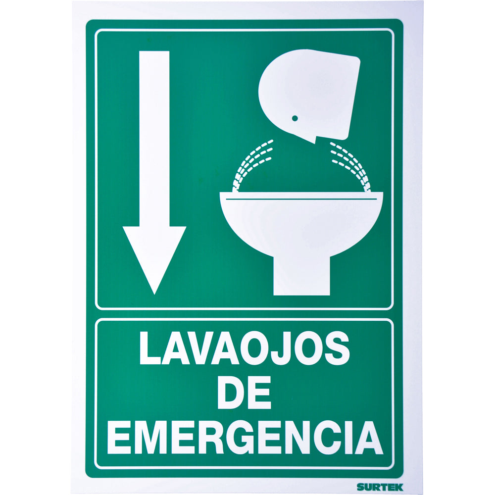 SEÑAL "LAVA OJOS DE EMERGENCIA" SURTEK