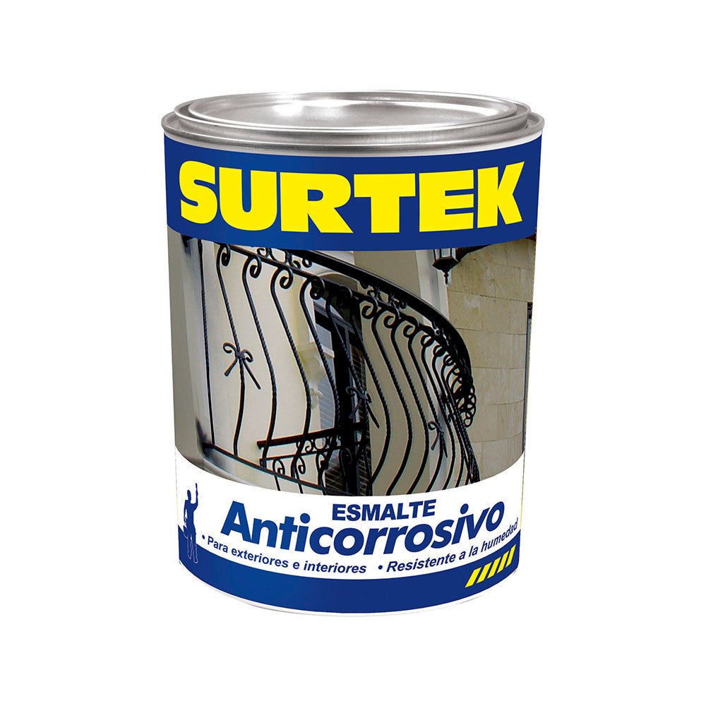 ESMALTE ANTI CORROSIVO 250 ML COLOR NEGRO SURTEK