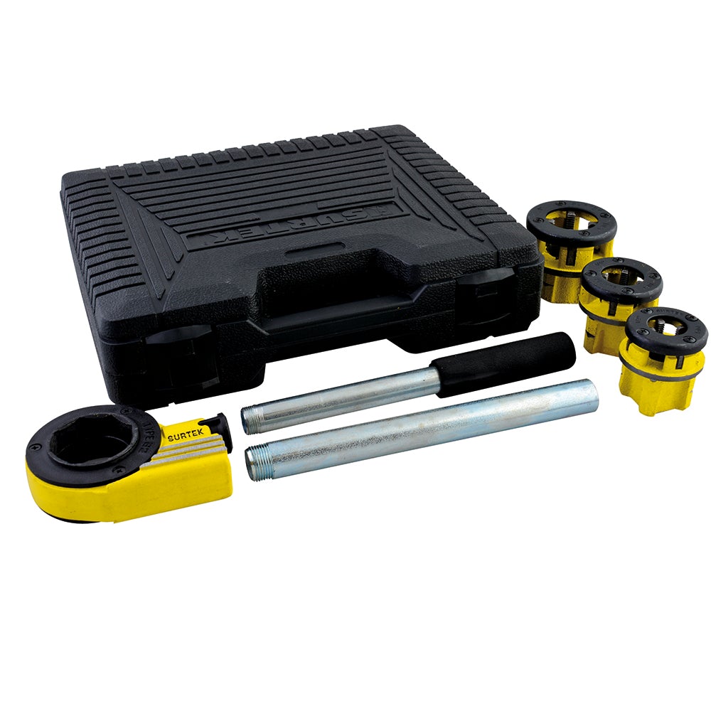 JUEGO DE TARRAJA PARA TUBOS NPT 1/2" A 1",  4 PIEZAS SURTEK