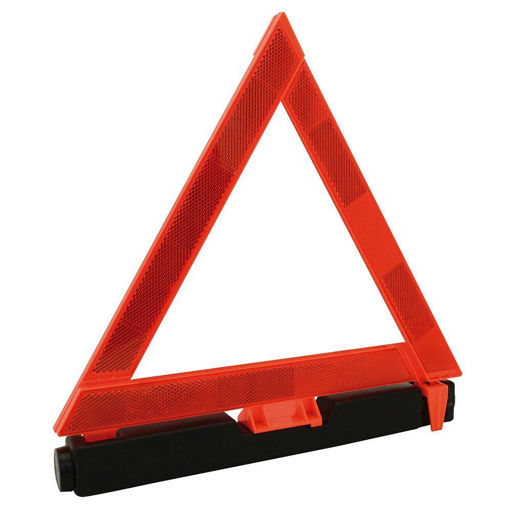 TRIÁNGULO REFLEJANTE CON BASE CON ARENA, 17" SURTEK