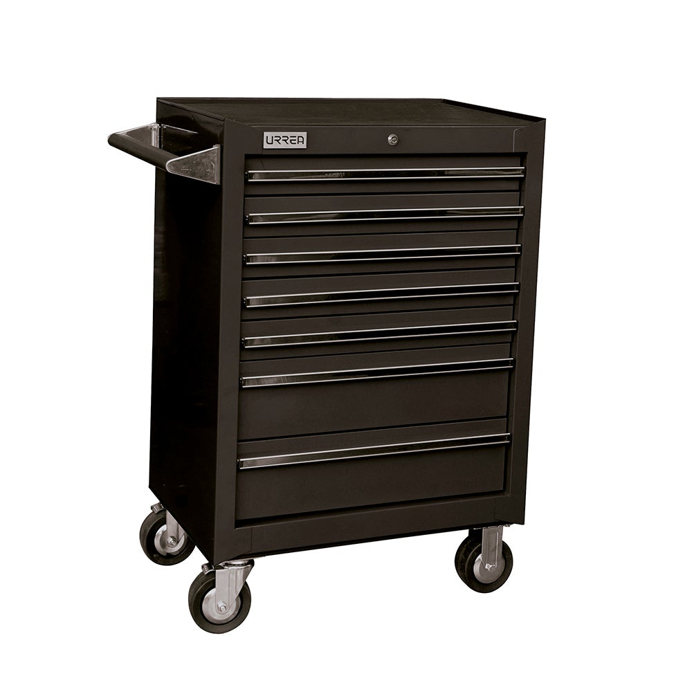 GABINETE MÓVIL 7 GAVETAS 27" NEGRO SERIE X URREA