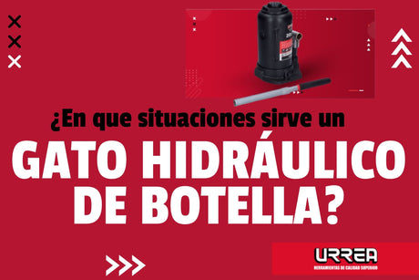 ¿En qué situaciones sirve un Gato hidráulico de botella? - URREA SHOP