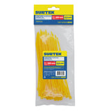 CINCHOS PLÁSTICOS 300 X 4.6 MM, TENSIÓN 22 KG DE 50 PIEZAS, COLOR AMARILLO SURTEK