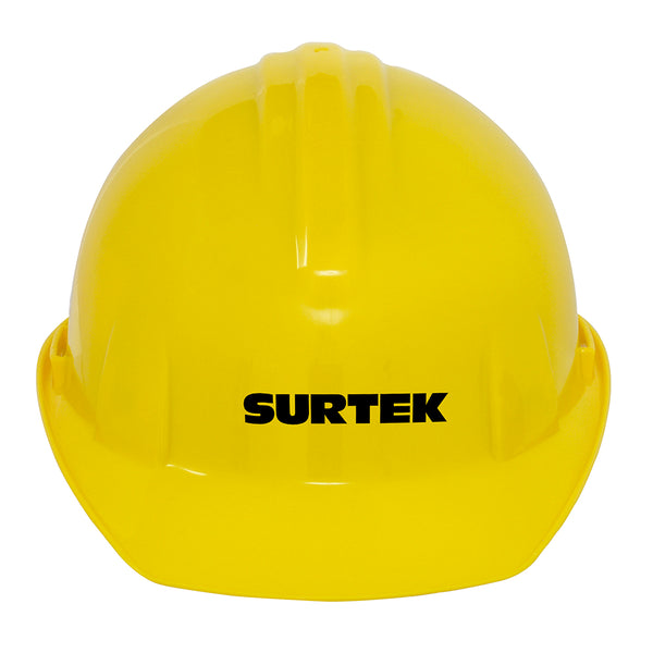 CASCO DE SEGURIDAD CON AJUSTE DE INTERVALOS COLOR AMARILLO SURTEK