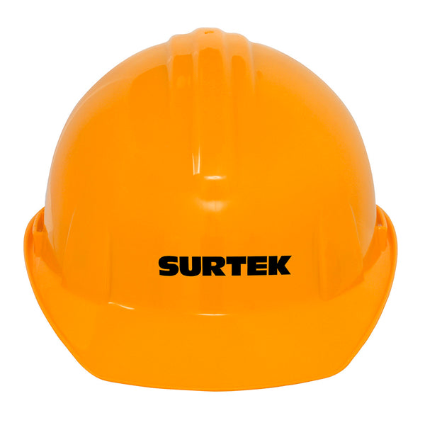 CASCO DE SEGURIDAD CON AJUSTE DE INTERVALOS COLOR NARANJA SURTEK