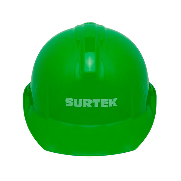 CASCO DE SEGURIDAD CON AJUSTE DE INTERVALOS COLOR VERDE SURTEK