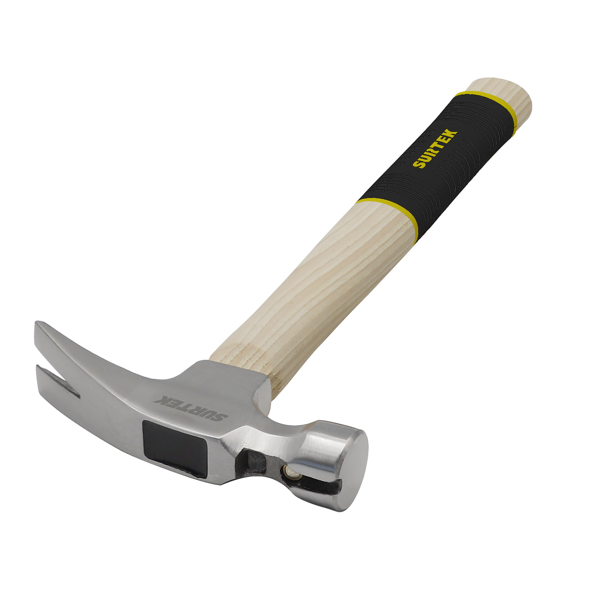 MARTILLO DE UÑA RECTA CON CABEZA FRESADA CON MANGO DE MADERA, 24 OZ SURTEK