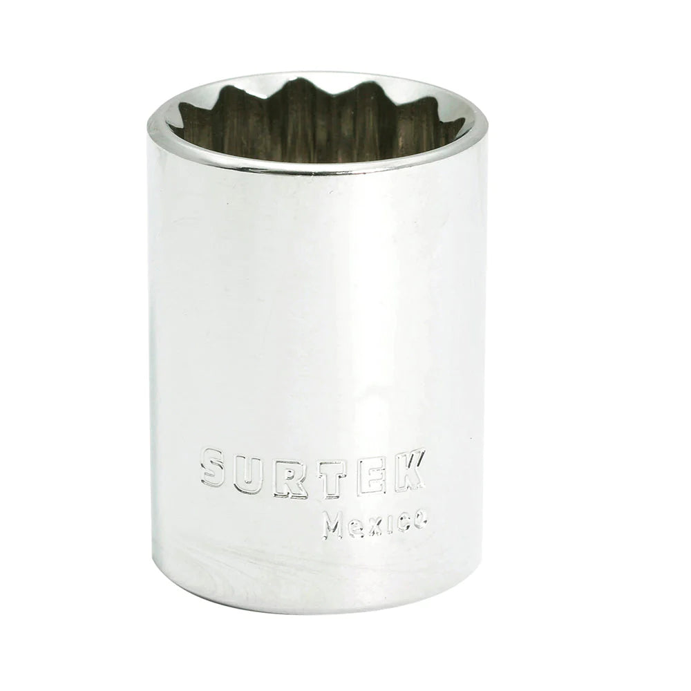DADO LARGO EN PULGADAS CUADRO DE 1/2", 12 PUNTAS, 15/16" SURTEK